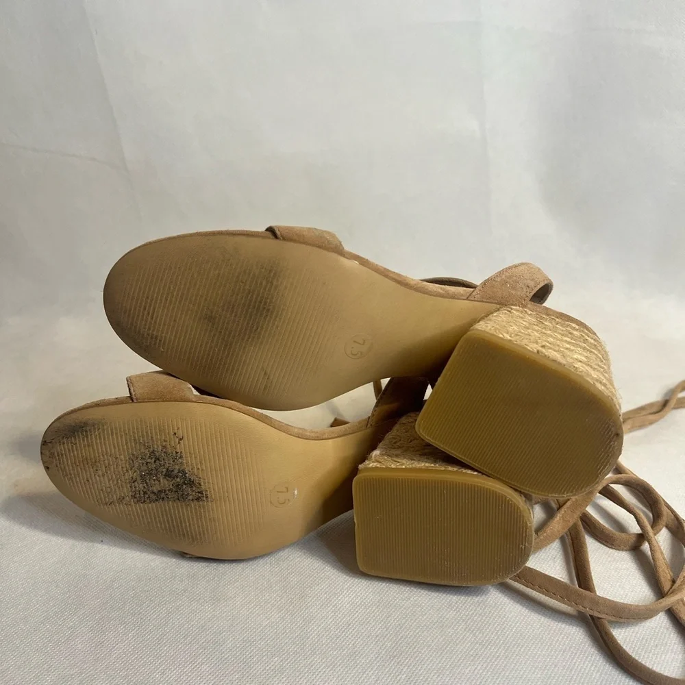 Steven Yasi Sand Espadrille Suede sandals
